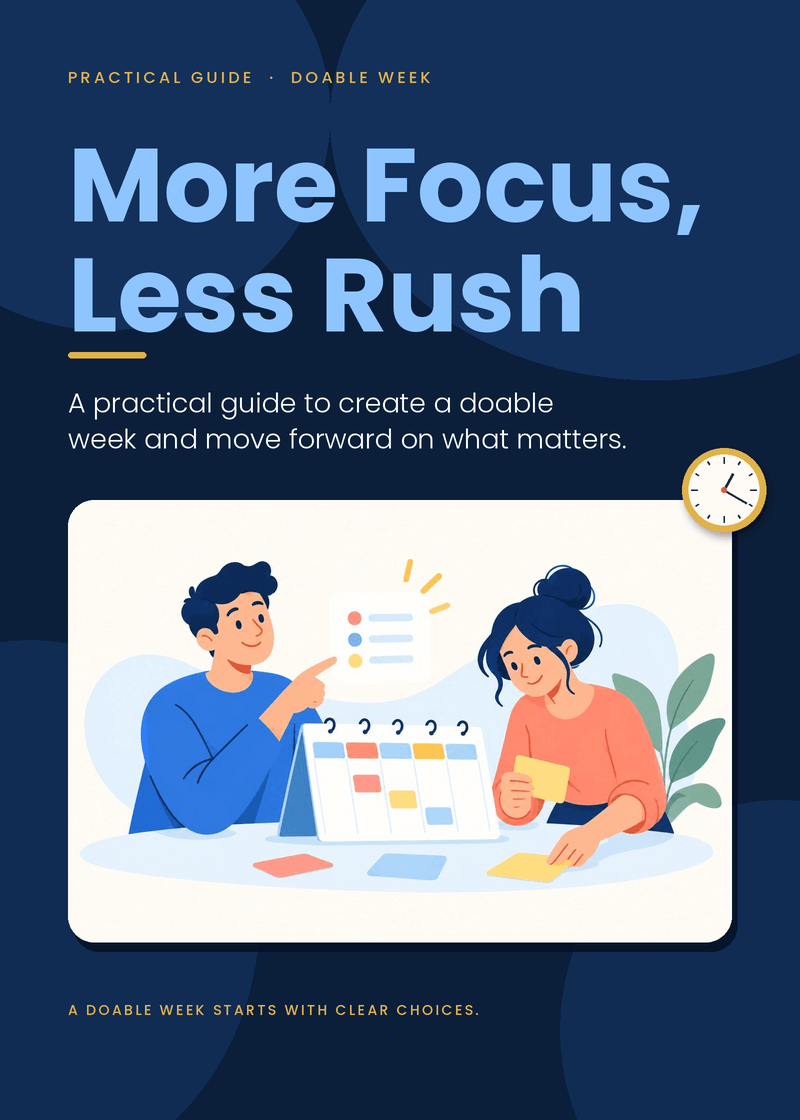 Ebook - Capa EN eBook Time Management - More Focus, Less Rush